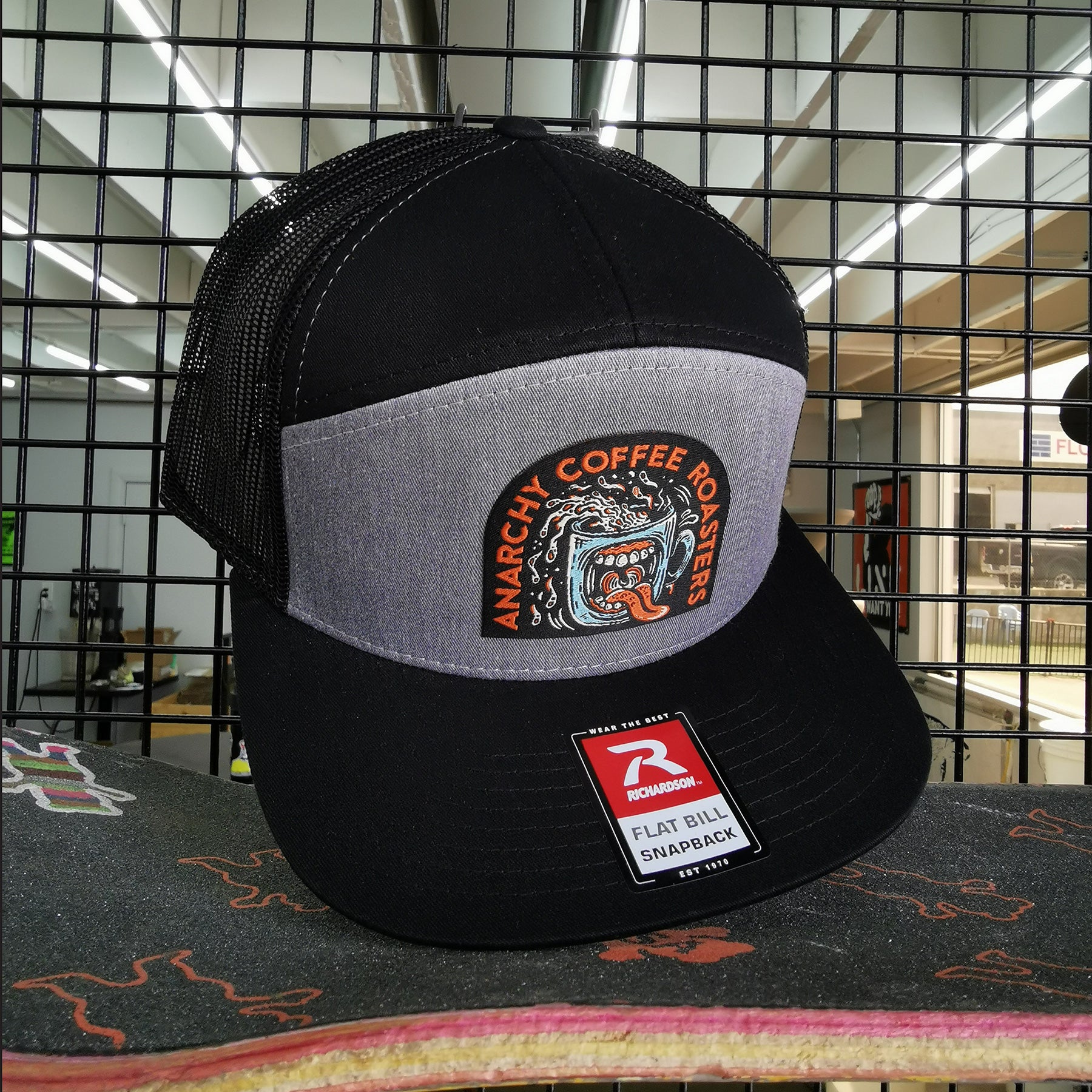 Snapback Skater Mug Mesh Cap - Anarchy Coffee Roasters