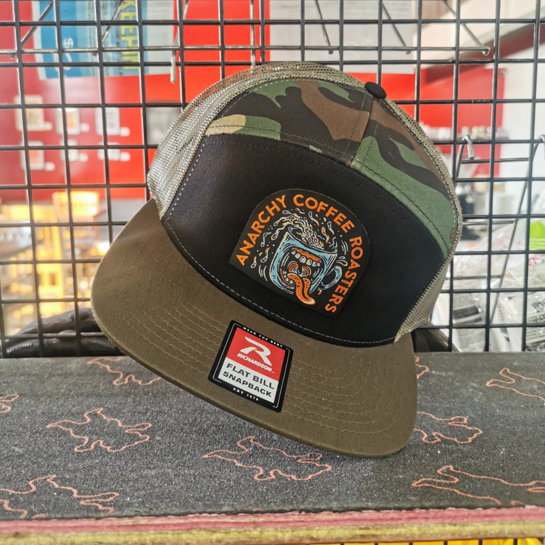 Snapback Skater Mug Mesh Cap - Anarchy Coffee Roasters