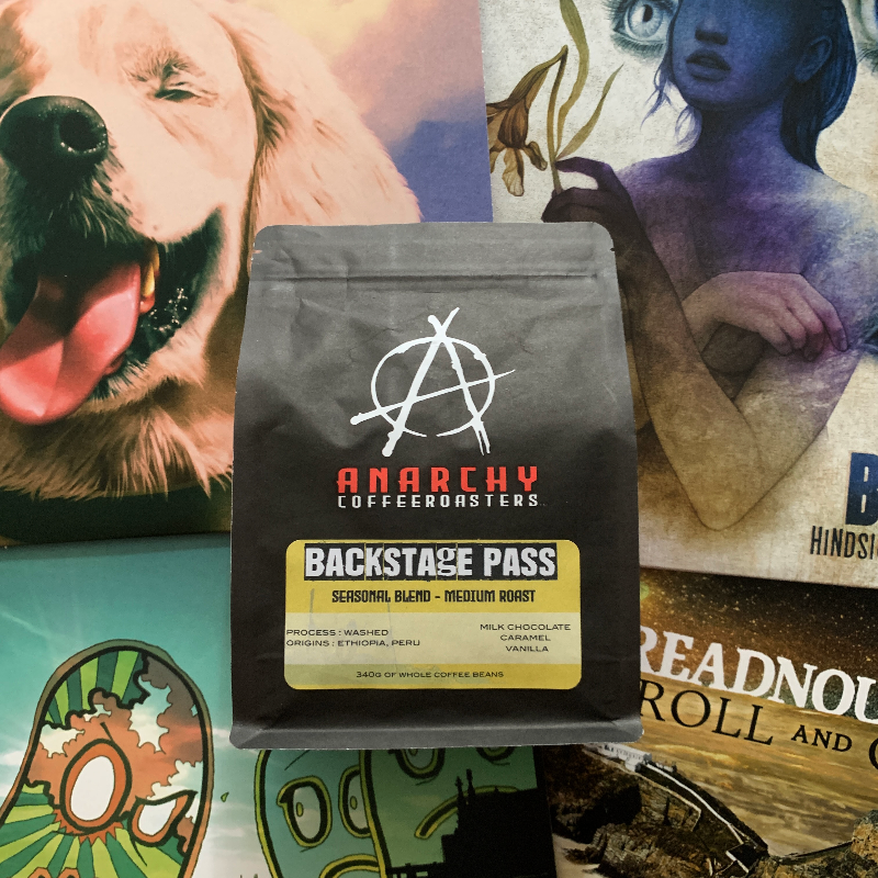 Backstage Pass Seasonal Blend - Medium Roast, Coffee - Anarchy Coffee Roasters